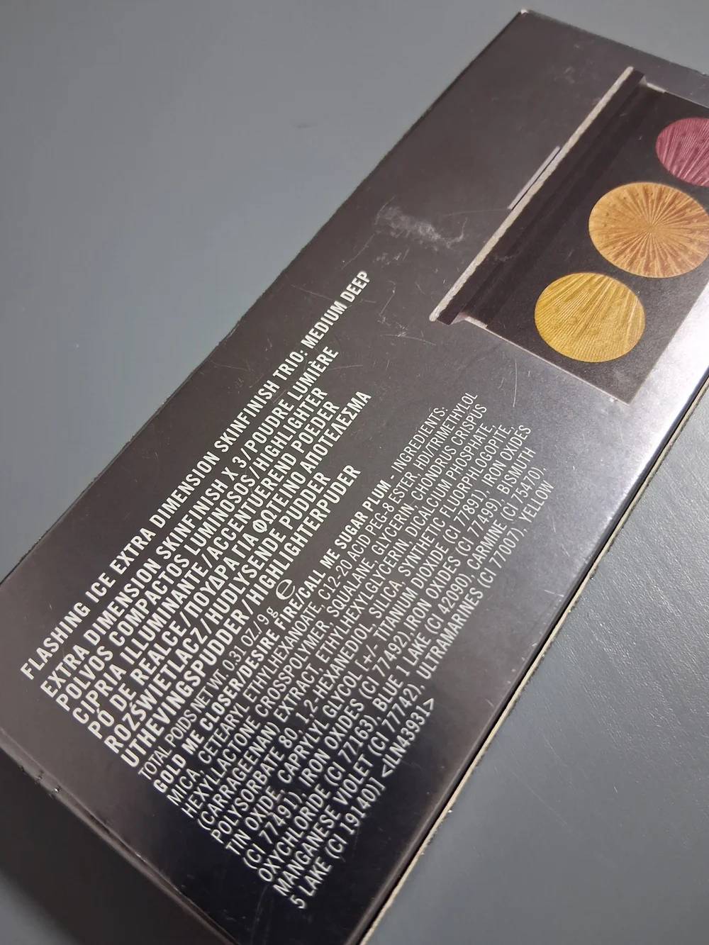 MAC Flashing Ice Extra Dimention Skin Finish Trio-Med-Deep